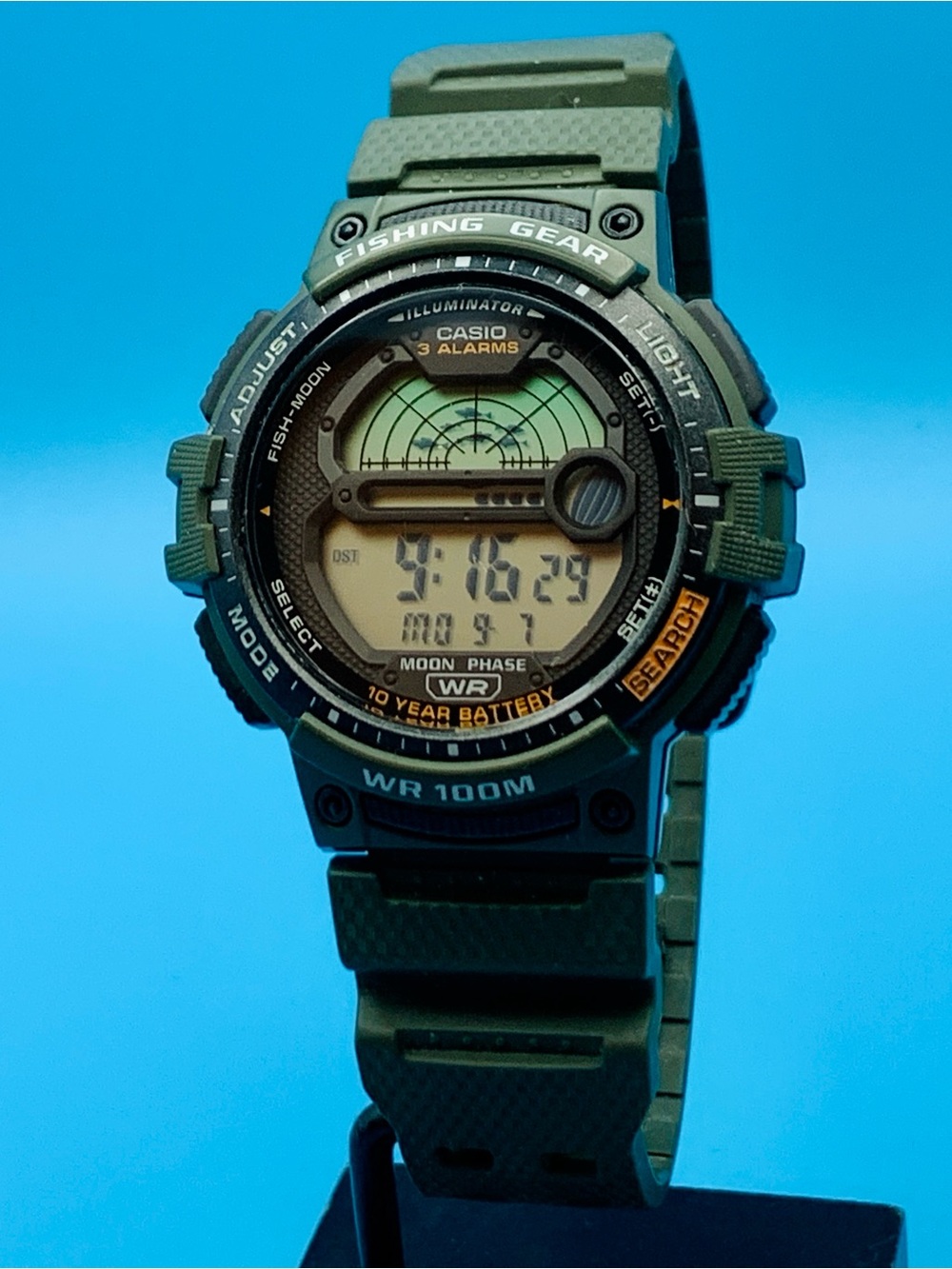 CASIO FISHING GEAR WS-1200H(3485) Men’s Wristwatch Chrono Alarm Moon Phase Works